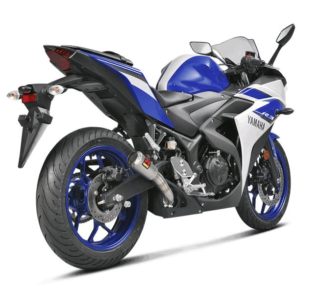 Akrapovic Slip-On Line (Stainless) Exhaust '15-'23 Yamaha YZF R3/MT-03