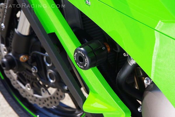Sato Racing Revolver-Style Frame Sliders for 2011-2015 Kawasaki ZX10R