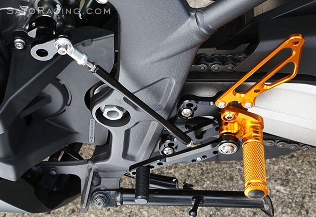 Sato Racing Adjustable Rearsets for 2014-2015 Honda CBR650F