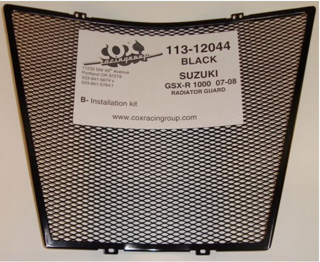 Cox Racing Radiator Guard for '07-'08 Suzuki GSXR1000