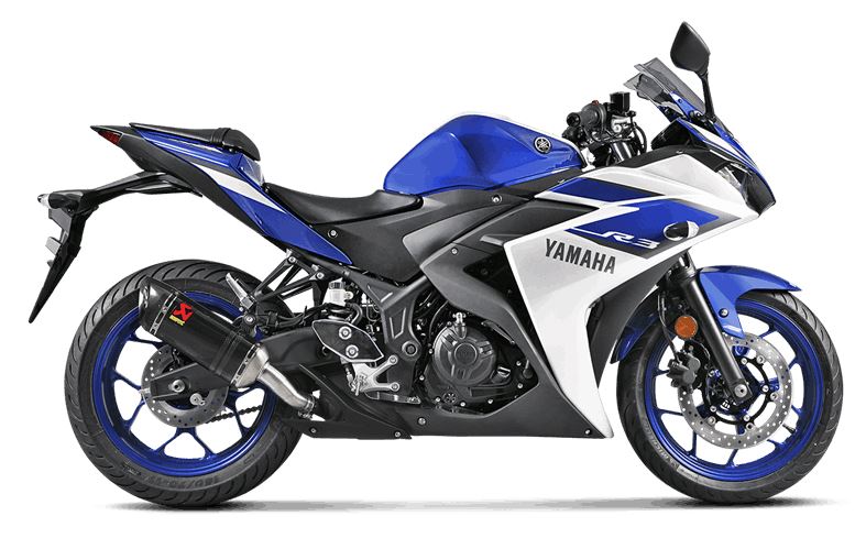 Akrapovic Slip-On Line (Carbon) Exhaust System for 2015-2020 Yamaha YZF R3