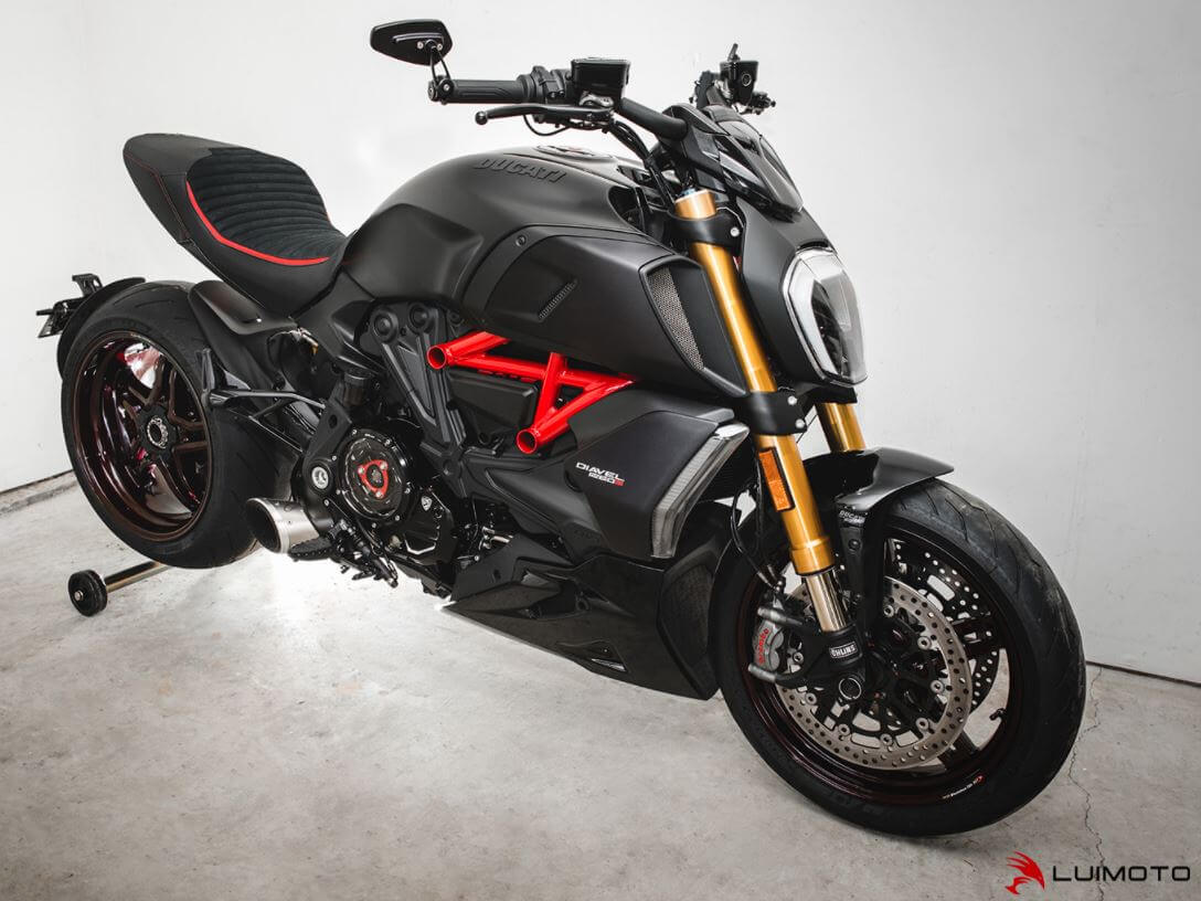 LuiMoto Classic Sport Seat Cover '19-'21 DUCATI DIAVEL 1260| Rider