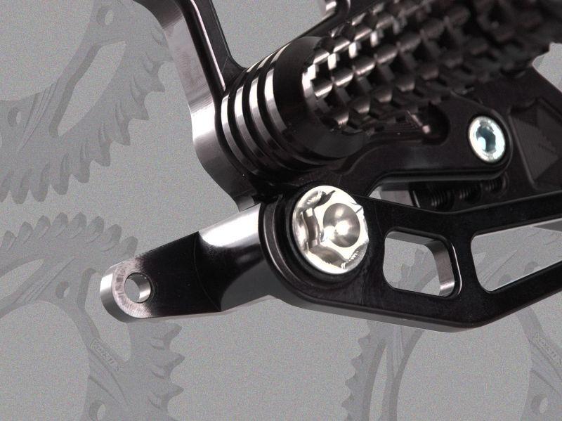Vortex V2 Adjustable Rearset for 2009-2013 Yamaha YZF R1