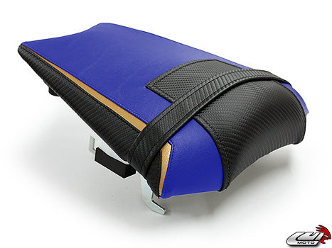 LuiMoto Sport Seat Covers '10-'14 Yamaha FZ8/Fazer 8 - CF Black/Blue - Motostarz USA
