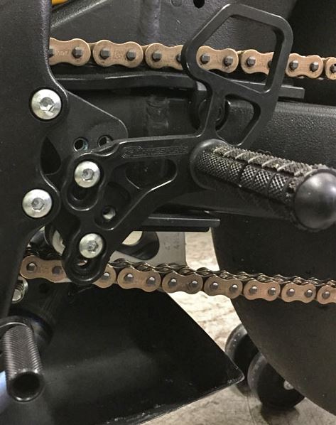 Woodcraft Complete Rearset for '09-'16 Suzuki GSXR1000, '11-'19 GSXR600/750