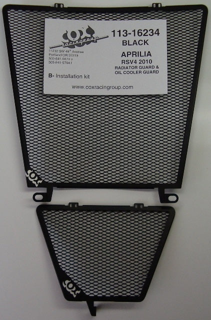 Cox Racing Radiator & Oil Cooler Guard '10-'23 Aprilia RSV4/Tuono V4