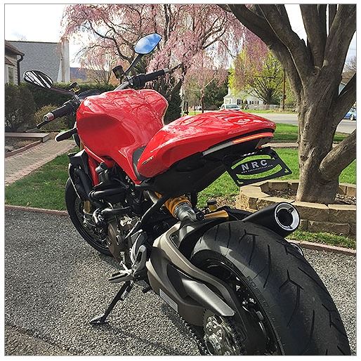 New Rage Cycles 'Stealth' Fender Eliminator '14-'17 Ducati Monster 821, '14-'16 Monster 1200