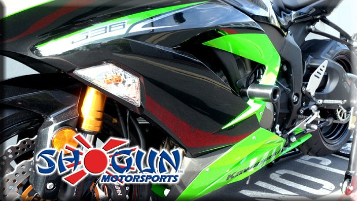 Shogun No Cut Complete Frame Slider Kit For 2013-2015 Kawasaki ZX6R 636