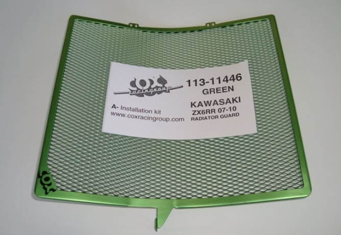 Cox Racing Radiator Guard for '07-'13 Kawasaki ZX-6R