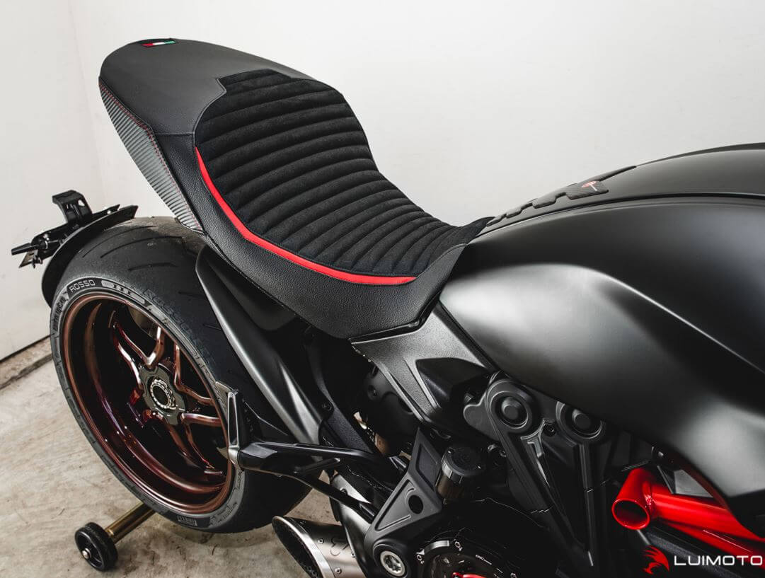 LuiMoto Classic Sport Seat Cover '19-'21 DUCATI DIAVEL 1260| Rider