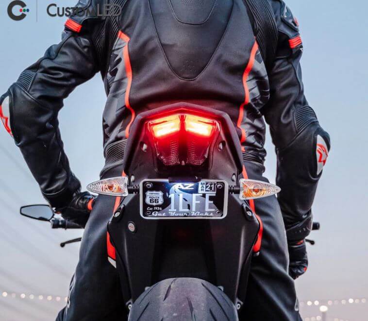 Custom LED Ultimate Stealth License Plate Bracket '20-'21 KTM 1290 Super Duke R