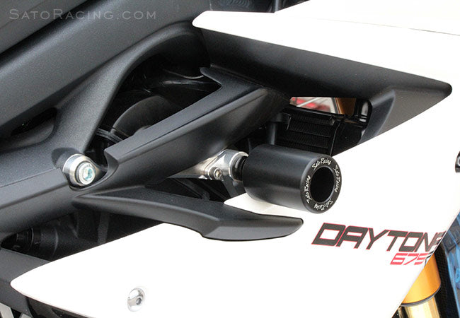 Sato Racing No Cut Frame Sliders For 2013-2017 Triumph Daytona 675 / R