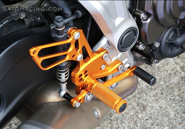 Sato Racing Rearsets 14-24 Yamaha MT-07/FZ-07 | Standard or Reverse Shift