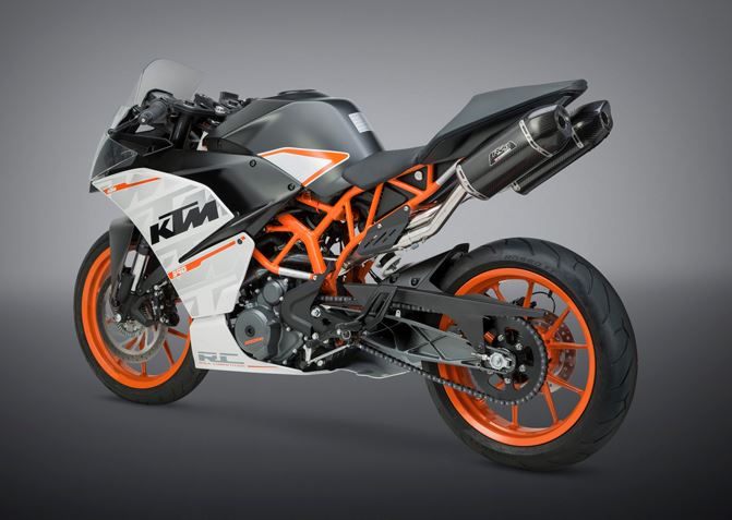 Yoshimura Race RS-9 SS-Carbon Slip-Ons Exhaust '14-'16 KTM RC390