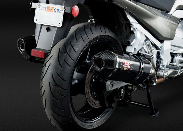 Yoshimura R77 SS-CF-CF Dual Signature Series Dual Slip-On Exhaust '13-'20 Yamaha FJR1300A