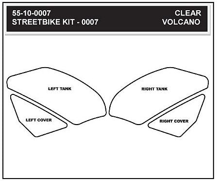 StompGrip Volcano Traction Tank Pad Kit for 2009-2014 Yamaha YZF-R1