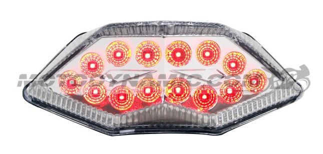 Motodynamic Sequential LED Tail Light 2013-2017 Kawasaki Ninja 300 - Clear