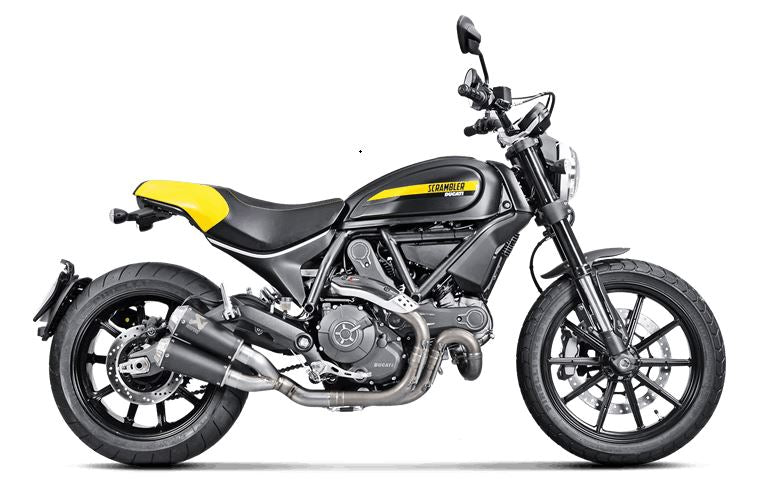 Akrapovic Slip-On Line (Black Titanium) 2015+ Ducati Scrambler | S-D8SO4-CUBTBL
