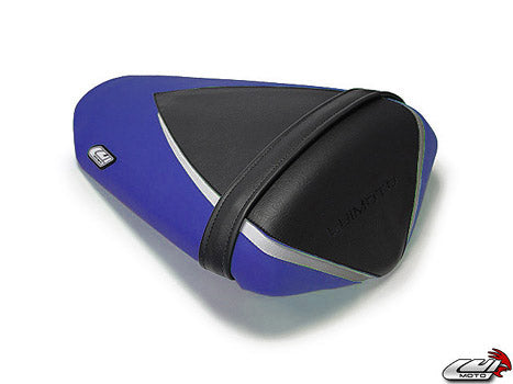 LuiMoto Sport Rider Seat Cover '09-'12 Kawasaki ZX6R - CF Black/Blue - Motostarz USA