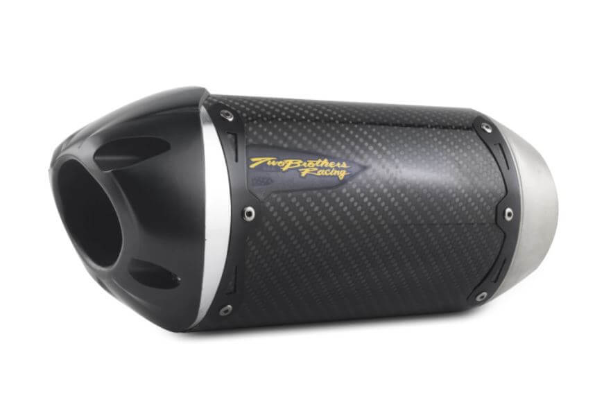 もりもり（1/2） Kawasaki ZX-14R (2012-2025) Dual S1R 3K Black Carbon Slip-On
