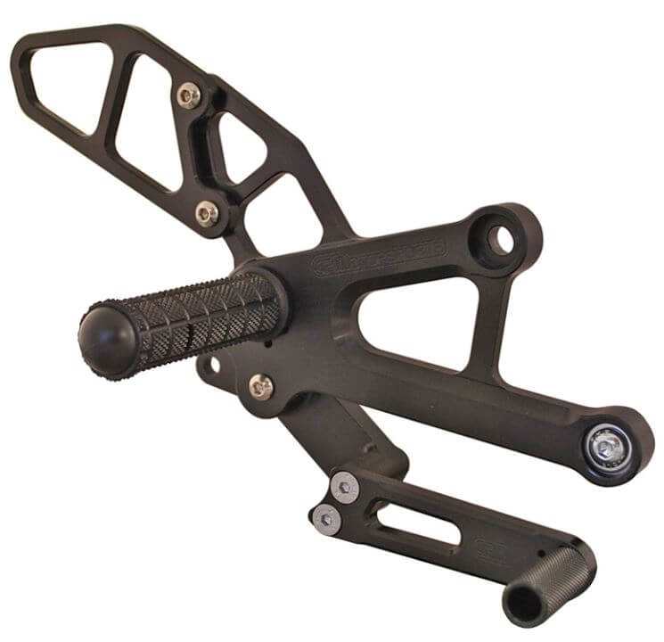 Woodcraft Complete Adjustable Rearset Kit Standard Shift for Honda CBR250R