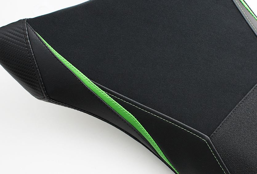 LuiMoto Team Kawasaki Rider Seat Covers for 2016+ Kawasaki ZX10R