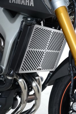 R&G Racing Stainless Steel Radiator Guard for 2014-2017 Yamaha FZ-09 / MT-09 / XSR900 | SRG0020SS