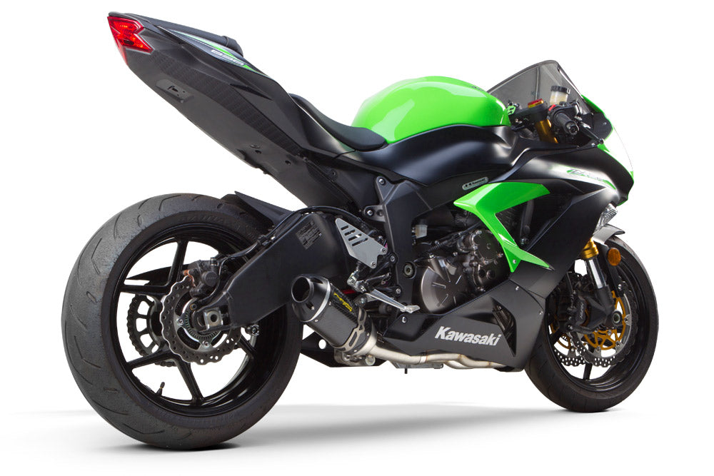 Two Brothers Racing S1R Carbon Full Exhaust System for '09-'21 Kawasaki  ZX-6R/6RR