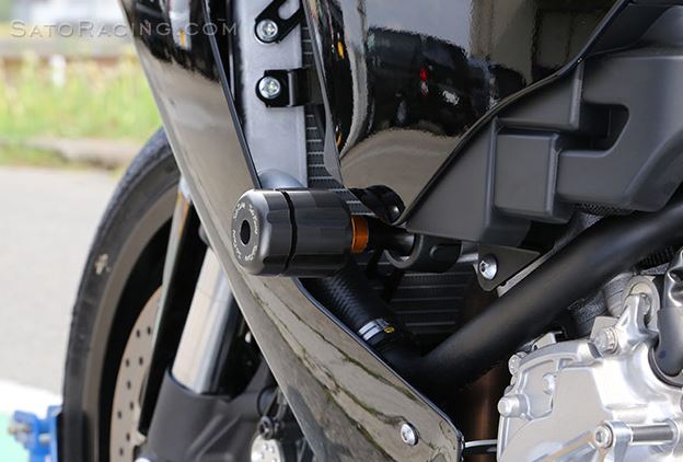 Sato Racing Frame Sliders for 2015 Yamaha R1/R1M