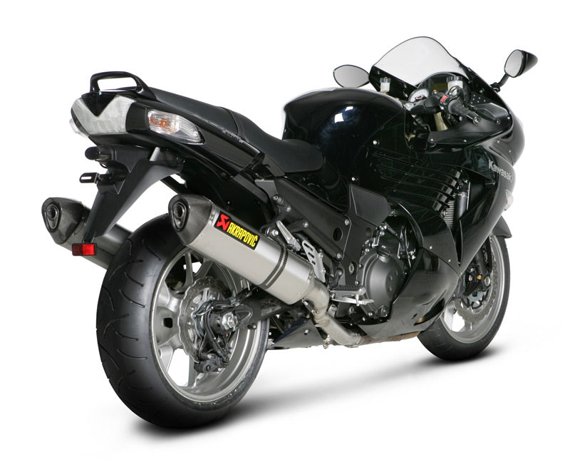 Akrapovic Slip-On Line (Carbon) EC Type Approval Exhaust System For 2008-2011 Kawasaki ZX14R / ZZR1400 - Motostarz USA