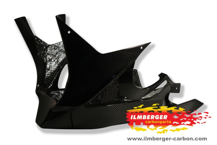 ILMBERGER Carbon Fiber Race Lower Fairing / Belly Pan (1 Piece) Use Only  w.Racing Exhaust 2009-2014 BMW S1000RR