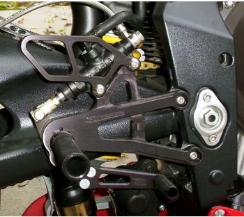 Woodcraft Complete Rearset Standard Shift for '06-'12 Triumph 675