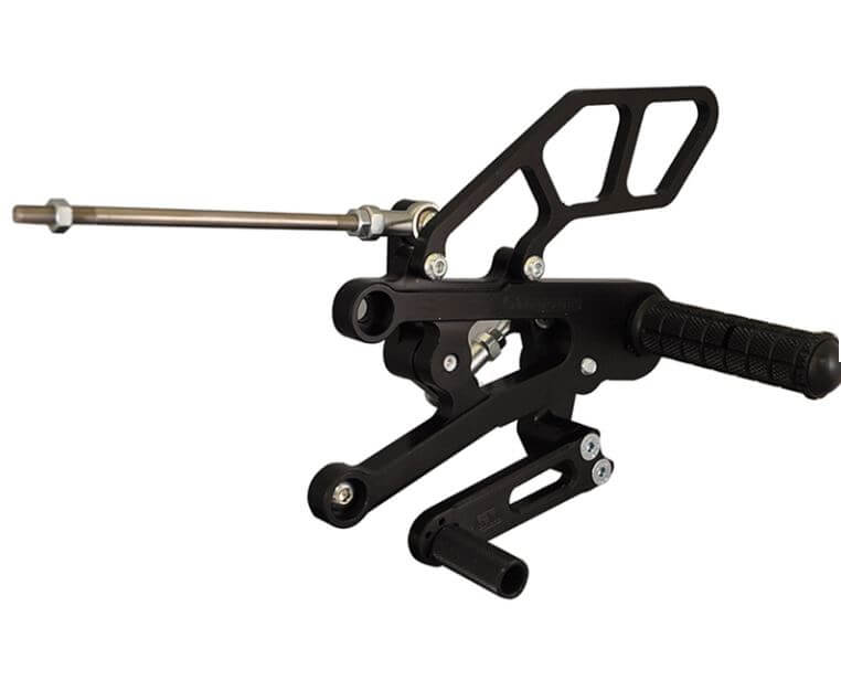 Woodcraft Complete Rearset Kit GP Shift for '06-'12 Triumph 675