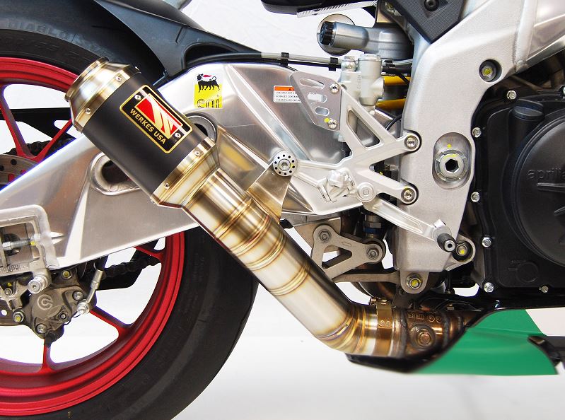 Competition Werkes GP Race Stainless Steel Slip-on Exhaust 2015-2017 Aprilia RSV4RR/RF