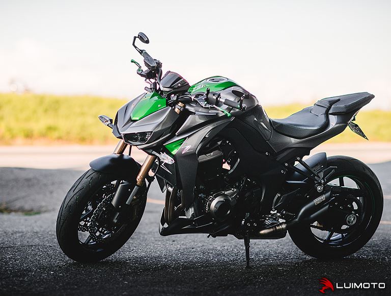 LuiMoto Team Kawasaki Passenger Seat Covers for 2014-2015 Kawasaki Z1000