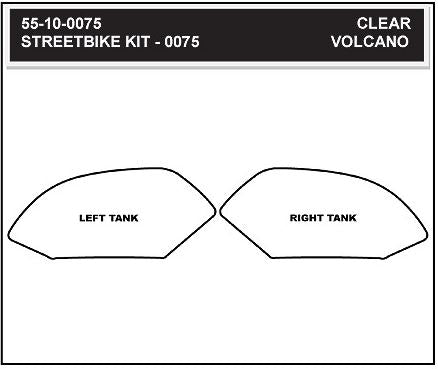 StompGrip Volcano Tank Grip Pads 2009-2015 Aprilia RSV4 R, 2010-2015 Tuono V4 R