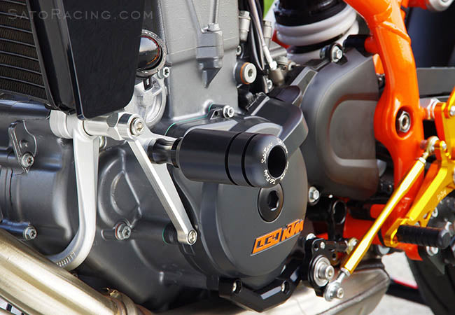 Sato Racing Frame Sliders for 2012-2013 KTM 690 Duke