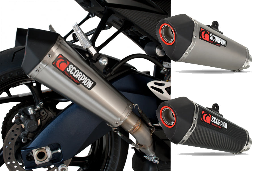 Scorpion Serket Taper Slip-on Twin Exhaust System 09-11 Suzuki GSXR 1000