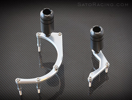 アクセサリー Risa Sato Racing Engine Sliders for 2013-2015 Kawasaki Ninja 300