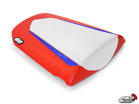 LuiMoto Tribal Blade Seat Cover 07-12 Honda CBR600RR - Cf Black/Red/Blue - Motostarz USA