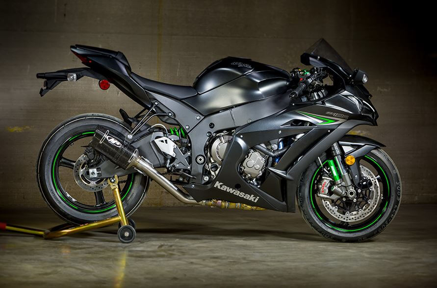 M4 Tech1 Slip-on Exhaust w/ Titanium CAT Eliminator '11-'20