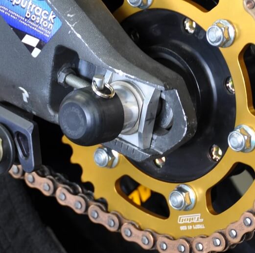 Woodcraft Rear Axle Slider Kit Kawasaki '16-'21 ZX-10R /'13-'21 ZX-6R