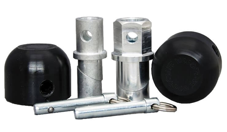 Woodcraft Rear Axle Slider Kit Kawasaki '08-'15 ZX-10R /'05-'12 ZX-6R