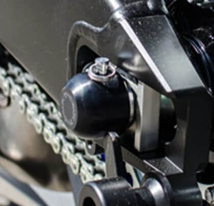 Woodcraft Rear Axle Slider Kit Yamaha '03-'20 R6 /'06-'15 FZ1/ '21+ MT-09