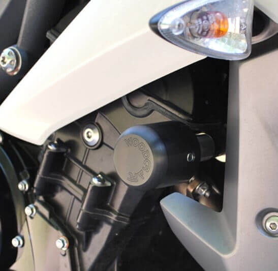 Woodcraft Frame Slider Kit Triumph '13-'17 Street Triple/'13-'21 Daytona 675/765