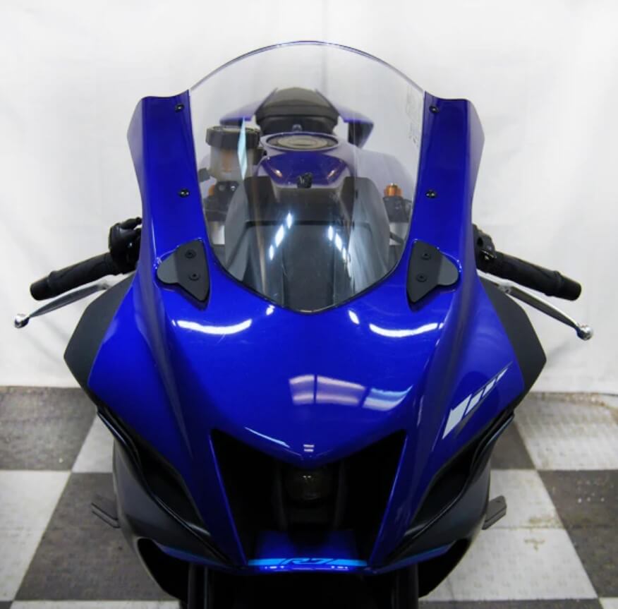 New Rage Cycles Mirror Block Off Plates '21-'22 Yamaha R7