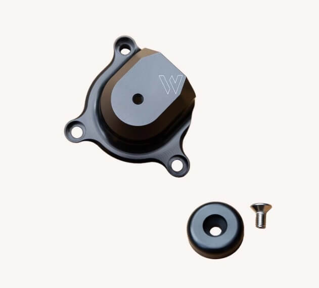 WoodCraft Water Pump Cover w/ Puck '18+ Kawasaki Ninja 400