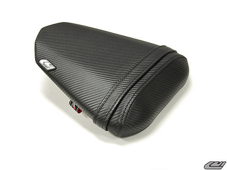 LuiMoto Sport Seat Covers '08-'16 Yamaha YZF R6 - CF Black/Deep Gold - Motostarz USA