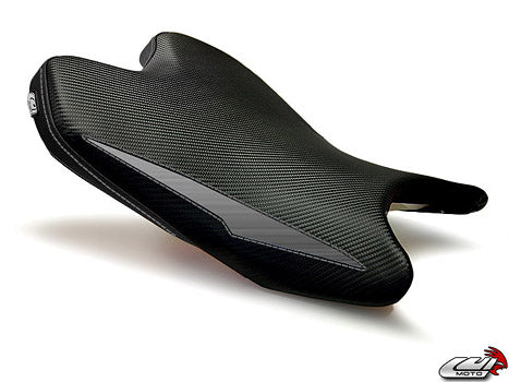 LuiMoto Raven Edition Seat Cover '08-'16 Yamaha YZF R6 - CF Black/Al Black - Motostarz USA