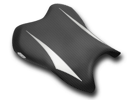 LuiMoto Raven Edition Seat Cover 06-07 Yamaha YZF-R6 - Cf Black/Pearl/Deep Blue